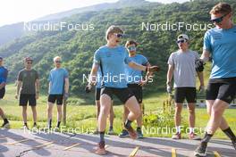 20.06.2022, Andermatt, Switzerland (SUI): Laurin Fravi (SUI), Sebastian Stalder (SUI), (l-r) - Biathlon summer training, Andermatt (SUI). www.nordicfocus.com. © Manzoni/NordicFocus. Every downloaded picture is fee-liable.