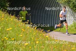 11.08.2022, Hochfilzen, Austria (AUT): David Zobel (GER), Philipp Nawrath (GER) - Biathlon summer training, Hochfilzen (AUT). www.nordicfocus.com. © Reichert/NordicFocus. Every downloaded picture is fee-liable.