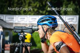 13.09.2022, Lavaze, Italy (ITA): Malte Stefansson (SWE) - Biathlon summer training, Lavaze (ITA). www.nordicfocus.com. © Vanzetta/NordicFocus. Every downloaded picture is fee-liable.