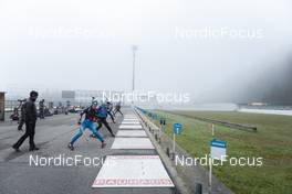 23.10.2022, Antholz, Italy (ITA):  Bionaz Didier (ITA), Giacomel Tommaso (ITA), (l-r)  - Biathlon training, Antholz (AUT). www.nordicfocus.com. © Vanzetta/NordicFocus. Every downloaded picture is fee-liable.