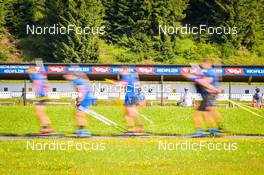 04.07.2022, Hochfilzen, Austria (AUT): feature: shooting range - Biathlon summer training, Hochfilzen (AUT). www.nordicfocus.com. © Reichert/NordicFocus. Every downloaded picture is fee-liable.