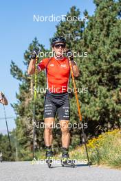 27.07.2022, Font-Romeu, France (FRA): Remi Broutier  (FRA) - Biathlon summer training, Font-Romeu (FRA). www.nordicfocus.com. © Authamayou/NordicFocus. Every downloaded picture is fee-liable.
