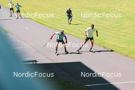 10.08.2022, Hochfilzen, Austria (AUT): Philipp Horn (GER), Philipp Nawrath (GER) - Biathlon summer training, Hochfilzen (AUT). www.nordicfocus.com. © Reichert/NordicFocus. Every downloaded picture is fee-liable.
