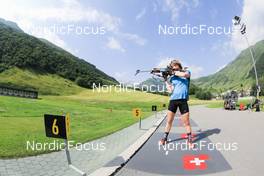 20.06.2022, Andermatt, Switzerland (SUI): Laurin Fravi (SUI) - Biathlon summer training, Andermatt (SUI). www.nordicfocus.com. © Manzoni/NordicFocus. Every downloaded picture is fee-liable.