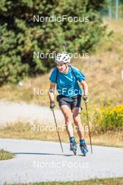 03.08.2022, Font-Romeu, France (FRA): Valentin Lejeune (FRA) - Biathlon summer training, Font-Romeu (FRA). www.nordicfocus.com. © Authamayou/NordicFocus. Every downloaded picture is fee-liable.