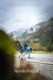 24.10.2022, Antholz, Italy (ITA):  Fauner Daniele (ITA), Bionaz Didier (ITA), (l-r)  - Biathlon training, Antholz (ITA). www.nordicfocus.com. © Vanzetta/NordicFocus. Every downloaded picture is fee-liable.