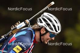 21.10.2022, Oberhof, Germany (GER): Sturla Holm Laegreid (NOR) - Biathlon summer training, Oberhof (GER). www.nordicfocus.com. © Heilwagen/NordicFocus. Every downloaded picture is fee-liable.
