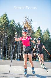 04.08.2022, Font-Romeu, France (FRA): Gilonne Guigonnat (FRA) - Biathlon summer training, Font-Romeu (FRA). www.nordicfocus.com. © Authamayou/NordicFocus. Every downloaded picture is fee-liable.