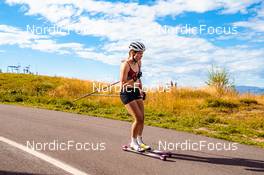 24.08.2022, Lavaze, Italy (ITA): Ida Lien (NOR) - Biathlon summer training, Lavaze (ITA). www.nordicfocus.com. © Barbieri/NordicFocus. Every downloaded picture is fee-liable.