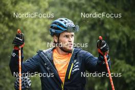 08.09.2022, Lavaze, Italy (ITA): Malte Stefansson (SWE) - Biathlon summer training, Lavaze (ITA). www.nordicfocus.com. © Vanzetta/NordicFocus. Every downloaded picture is fee-liable.