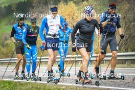 24.10.2022, Antholz, Italy (ITA):  Jacopo Leonesio (ITA), Wierer Dorothea (ITA), (l-r)  - Biathlon training, Antholz (ITA). www.nordicfocus.com. © Vanzetta/NordicFocus. Every downloaded picture is fee-liable.