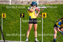 10.09.2022, Lavaze, Italy (ITA): Hanna Oeberg (SWE) - Biathlon summer training, Lavaze (ITA). www.nordicfocus.com. © Barbieri/NordicFocus. Every downloaded picture is fee-liable.