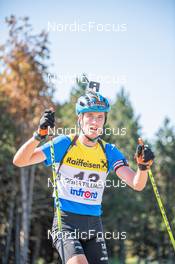 04.08.2022, Font-Romeu, France (FRA): Paul Fontaine (FRA) - Biathlon summer training, Font-Romeu (FRA). www.nordicfocus.com. © Authamayou/NordicFocus. Every downloaded picture is fee-liable.