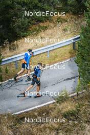 24.10.2022, Antholz, Italy (ITA):  Jacopo Leonesio (ITA), Christille Cedric (ITA), (l-r)  - Biathlon training, Antholz (ITA). www.nordicfocus.com. © Vanzetta/NordicFocus. Every downloaded picture is fee-liable.