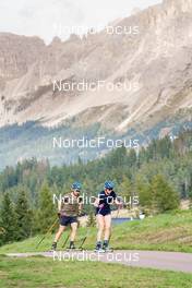 14.09.2022, Lavaze, Italy (ITA): Peppe Femling (SWE), Elvira Oeberg (SWE), (l-r)  - Biathlon summer training, Lavaze (ITA). www.nordicfocus.com. © Barbieri/NordicFocus. Every downloaded picture is fee-liable.