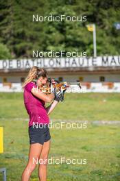29.06.2022, Bessans, France (FRA): Lisa Vittozzi (ITA) - Biathlon summer training, Bessans (FRA). www.nordicfocus.com. © Authamayou/NordicFocus. Every downloaded picture is fee-liable.