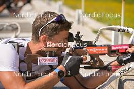 11.08.2022, Hochfilzen, Austria (AUT): Philipp Nawrath (GER) - Biathlon summer training, Hochfilzen (AUT). www.nordicfocus.com. © Reichert/NordicFocus. Every downloaded picture is fee-liable.