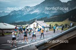 06.08.2022, Lavaze, Italy (ITA): Denise Herrmann  (GER), Vanessa Hinz  (GER), Anna Weidel  (GER), Janina Hettich-Walz  (GER), (l-r)  - Biathlon summer training, Lavaze (ITA). www.nordicfocus.com. © Vanzetta/NordicFocus. Every downloaded picture is fee-liable.