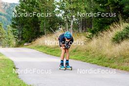 14.09.2022, Lavaze, Italy (ITA): Oskar Brandt (SWE) - Biathlon summer training, Lavaze (ITA). www.nordicfocus.com. © Barbieri/NordicFocus. Every downloaded picture is fee-liable.