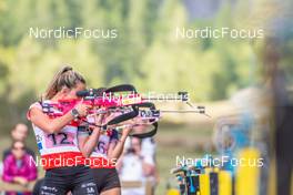 25.08.2022, Bessans, France (FRA): Chloe Bened (FRA) - Biathlon summer training, Bessans (FRA). www.nordicfocus.com. © Authamayou/NordicFocus. Every downloaded picture is fee-liable.