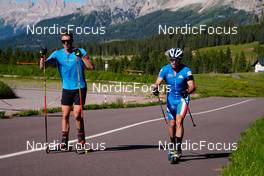 11.06.2022, Lavaze, Italy (ITA): Bionaz Didier (ITA), Molinari Michele (ITA), (l-r)  - Biathlon summer training, Lavaze (ITA). www.nordicfocus.com. © Barbieri/NordicFocus. Every downloaded picture is fee-liable.