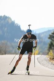 17.10.2022, Ramsau am Dachstein, Austria (AUT):  Vladimir Iliev (BUL) - Biathlon training, Ramsau am Dachstein (AUT). www.nordicfocus.com. © Reichert/NordicFocus. Every downloaded picture is fee-liable.