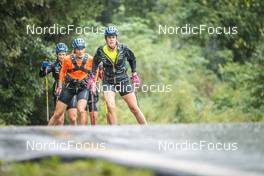 08.09.2022, Lavaze, Italy (ITA): Hanna Oeberg (SWE), Elvira Oeberg (SWE), (l-r)  - Biathlon summer training, Lavaze (ITA). www.nordicfocus.com. © Vanzetta/NordicFocus. Every downloaded picture is fee-liable.
