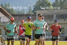 11.08.2022, Hochfilzen, Austria (AUT): Philipp Horn (GER), Johannes Kuehn (GER), David Zobel (GER), Justus Strelow (GER), Philipp Nawrath (GER), Lucas Fratzscher (GER) - Biathlon summer training, Hochfilzen (AUT). www.nordicfocus.com. © Reichert/NordicFocus. Every downloaded picture is fee-liable.