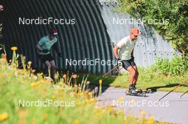 10.08.2022, Hochfilzen, Austria (AUT): Lucas Fratzscher (GER), Philipp Nawrath (GER) - Biathlon summer training, Hochfilzen (AUT). www.nordicfocus.com. © Reichert/NordicFocus. Every downloaded picture is fee-liable.
