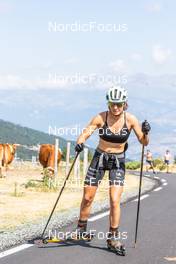 31.07.2022, Font-Romeu, France (FRA): Camille Coupe (FRA) - Biathlon summer training, Font-Romeu (FRA). www.nordicfocus.com. © Authamayou/NordicFocus. Every downloaded picture is fee-liable.
