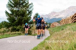14.09.2022, Lavaze, Italy (ITA): Elvira Oeberg (SWE), Jesper Nelin (SWE), (l-r)  - Biathlon summer training, Lavaze (ITA). www.nordicfocus.com. © Barbieri/NordicFocus. Every downloaded picture is fee-liable.
