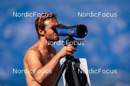24.08.2022, Lavaze, Italy (ITA): Patrick Oberegger (ITA) - Biathlon summer training, Lavaze (ITA). www.nordicfocus.com. © Barbieri/NordicFocus. Every downloaded picture is fee-liable.