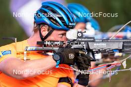 10.09.2022, Lavaze, Italy (ITA): Sebastian Samuelsson (SWE) - Biathlon summer training, Lavaze (ITA). www.nordicfocus.com. © Barbieri/NordicFocus. Every downloaded picture is fee-liable.