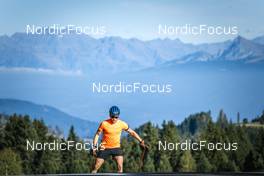 13.09.2022, Lavaze, Italy (ITA): Malte Stefansson (SWE) - Biathlon summer training, Lavaze (ITA). www.nordicfocus.com. © Vanzetta/NordicFocus. Every downloaded picture is fee-liable.
