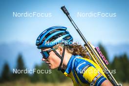 13.09.2022, Lavaze, Italy (ITA): Hanna Oeberg (SWE) - Biathlon summer training, Lavaze (ITA). www.nordicfocus.com. © Vanzetta/NordicFocus. Every downloaded picture is fee-liable.