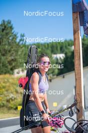 04.08.2022, Font-Romeu, France (FRA): Chloe Bened (FRA) - Biathlon summer training, Font-Romeu (FRA). www.nordicfocus.com. © Authamayou/NordicFocus. Every downloaded picture is fee-liable.