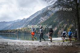 23.10.2022, Antholz, Italy (ITA):  Riccardo Romani (ITA), Wierer Dorothea (ITA), Molinari Michele (ITA), (l-r)  - Biathlon training, Antholz (AUT). www.nordicfocus.com. © Vanzetta/NordicFocus. Every downloaded picture is fee-liable.