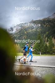 24.10.2022, Antholz, Italy (ITA):  Fauner Daniele (ITA), Bionaz Didier (ITA), (l-r)  - Biathlon training, Antholz (ITA). www.nordicfocus.com. © Vanzetta/NordicFocus. Every downloaded picture is fee-liable.