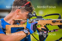 04.07.2022, Hochfilzen, Austria (AUT): Daniele Fauner (ITA) - Biathlon summer training, Hochfilzen (AUT). www.nordicfocus.com. © Reichert/NordicFocus. Every downloaded picture is fee-liable.