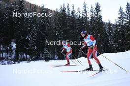 07.11.2022, Davos, Switzerland (SUI): Flurina Volken (SUI), Elisa Gasparin (SUI), (l-r) - Biathlon training, Snowfarming track, Davos (SUI). www.nordicfocus.com. © Manzoni/NordicFocus. Every downloaded picture is fee-liable.