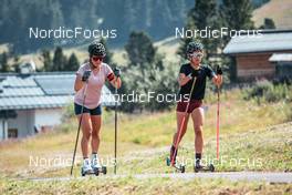 16.07.2022, Lavaze, Italy (ITA): Irene Lardschneider (ITA), Linda Zingerle (ITA), (l-r)  - Biathlon summer training, Lavaze (ITA). www.nordicfocus.com. © Barbieri/NordicFocus. Every downloaded picture is fee-liable.