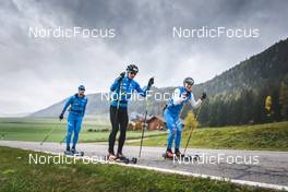 24.10.2022, Antholz, Italy (ITA):  Cappellari Daniele (ITA), Bionaz Didier (ITA), (l-r)  - Biathlon training, Antholz (ITA). www.nordicfocus.com. © Vanzetta/NordicFocus. Every downloaded picture is fee-liable.