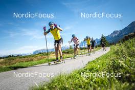 13.09.2022, Lavaze, Italy (ITA): Stina Nilsson (SWE), Linn Persson (SWE), Tilda Johansson (SWE), (l-r)  - Biathlon summer training, Lavaze (ITA). www.nordicfocus.com. © Vanzetta/NordicFocus. Every downloaded picture is fee-liable.