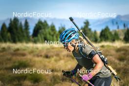 13.09.2022, Lavaze, Italy (ITA): Anna Magnusson  (SWE) - Biathlon summer training, Lavaze (ITA). www.nordicfocus.com. © Vanzetta/NordicFocus. Every downloaded picture is fee-liable.
