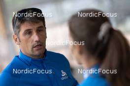 27.06.2022, Premanon, France (FRA): Cyril Burdet (FRA), coach Team France - Biathlon summer training, Premanon (FRA). www.nordicfocus.com. © Manzoni/NordicFocus. Every downloaded picture is fee-liable.