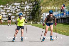 01.09.2022, Antholz, Italy (ITA): Mona Brorsson (SWE), Elvira Oeberg (SWE), (l-r)  - Biathlon summer training, Antholz (ITA). www.nordicfocus.com. © Barbieri/NordicFocus. Every downloaded picture is fee-liable.