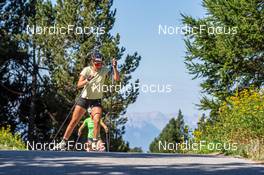 27.07.2022, Font-Romeu, France (FRA): Camille Bened (FRA) - Biathlon summer training, Font-Romeu (FRA). www.nordicfocus.com. © Authamayou/NordicFocus. Every downloaded picture is fee-liable.