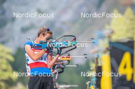 25.08.2022, Bessans, France (FRA): Theo Guiraud Poillot (FRA) - Biathlon summer training, Bessans (FRA). www.nordicfocus.com. © Authamayou/NordicFocus. Every downloaded picture is fee-liable.