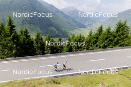 20.06.2022, Andermatt, Switzerland (SUI): Gion Stalder (SUI), Niklas Hartweg (SUI), (l-r) - Biathlon summer training, Andermatt (SUI). www.nordicfocus.com. © Manzoni/NordicFocus. Every downloaded picture is fee-liable.