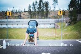06.08.2022, Lavaze, Italy (ITA): Vanessa Hinz  (GER) - Biathlon summer training, Lavaze (ITA). www.nordicfocus.com. © Vanzetta/NordicFocus. Every downloaded picture is fee-liable.